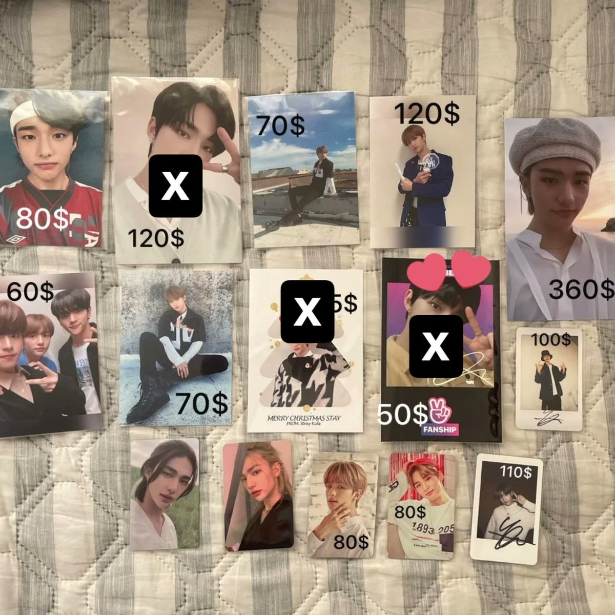 lostskzz's tweet photo. WTS lfb 🛒

Prices in usd $

Proof ⭕  WW ✅ paypal ✅️ wise✅️

skz poca pc 스트레이키즈 포카 양도 pasarskz 방찬 리노 창빈 현진 한지성 필릭스 승민 아이엔  wtb  straykids 포카 sell 스트레이키즈 증 포토카드 양도 https://t.co/49qmX58dOf