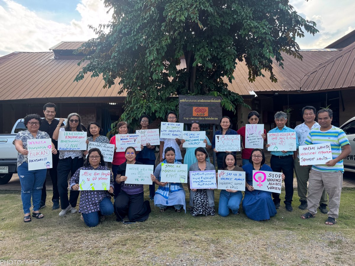 aippnet's tweet photo. ✨ #16DaysOfActivism: Standing with #IndigenousWomenAndGirls ✨
Together, we strive to:
🛡️ End violence against IW and Girls
📚 Ensure access to education, healthcare, & land rights
#SolidarityForIW #IndigenousRights #GenerEquality #AIPP #NIWA #AsiaIndigenous https://t.co/hcSqiDQxeg