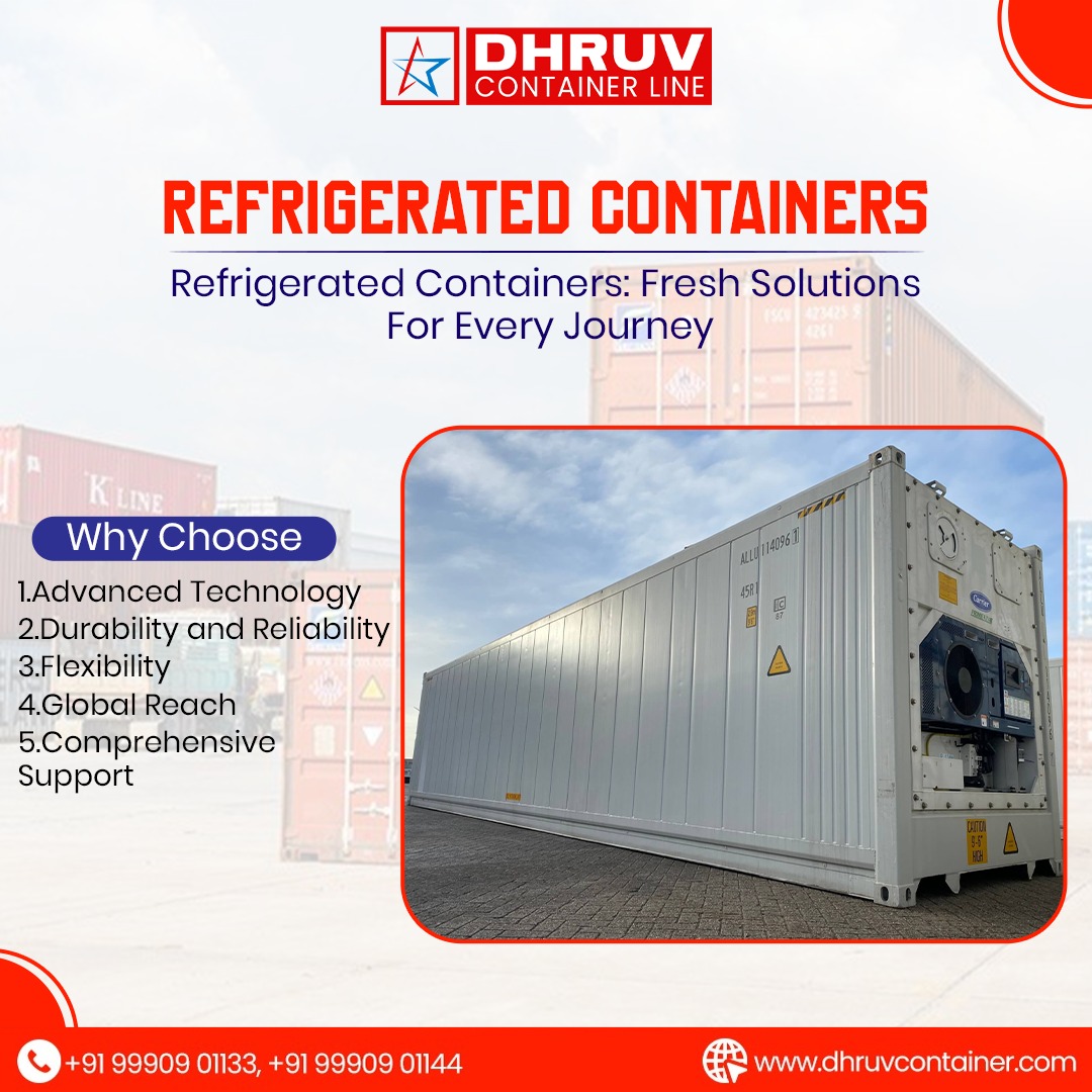 dhruvContainer's tweet image. 🌟Keep It Fresh, Keep It Moving with Dhruv Refrigerated Containers!🌟
🚢Advanced technology for every journey.
✅Durable, reliable, and flexible solutions.

📞+91 99909 01133 | +91 99909 01144
🌐dhruvcontainer.com

#RefrigeratedContainers #FreshSolutions #DhruvContainerLine