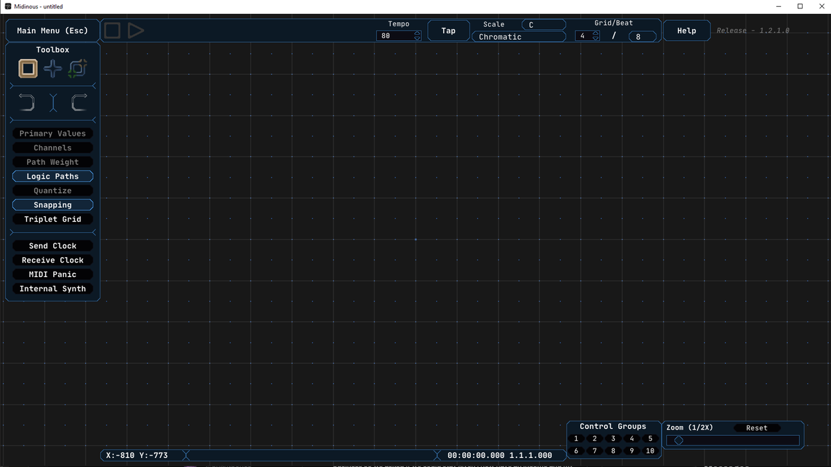 Picked up DLC for my midi capabilities. This gon' be fun 💀🌈
It's called Midinous. 30% off on Steam rn. If you don't know what it is, watch the <a href="/bennjordan/">Benn Jordan</a> video. This thing is powerful.