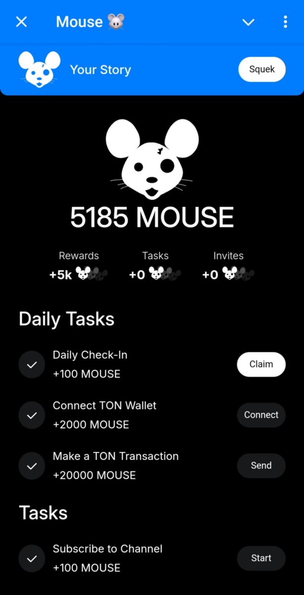 cryptodhen's tweet photo. 🐁 Mouse: a new airdrop on TON. An application analog of $DOGS called $MOUSE has been launched: 📷 get the $MOUSE token 📷https://t.co/WAMOJ6Qbj2… 📷 the Mouse project has already partnered with the Bitget exchange. The app evaluates your Telegram profile and awards  token. https://t.co/J6YV0rgiCL