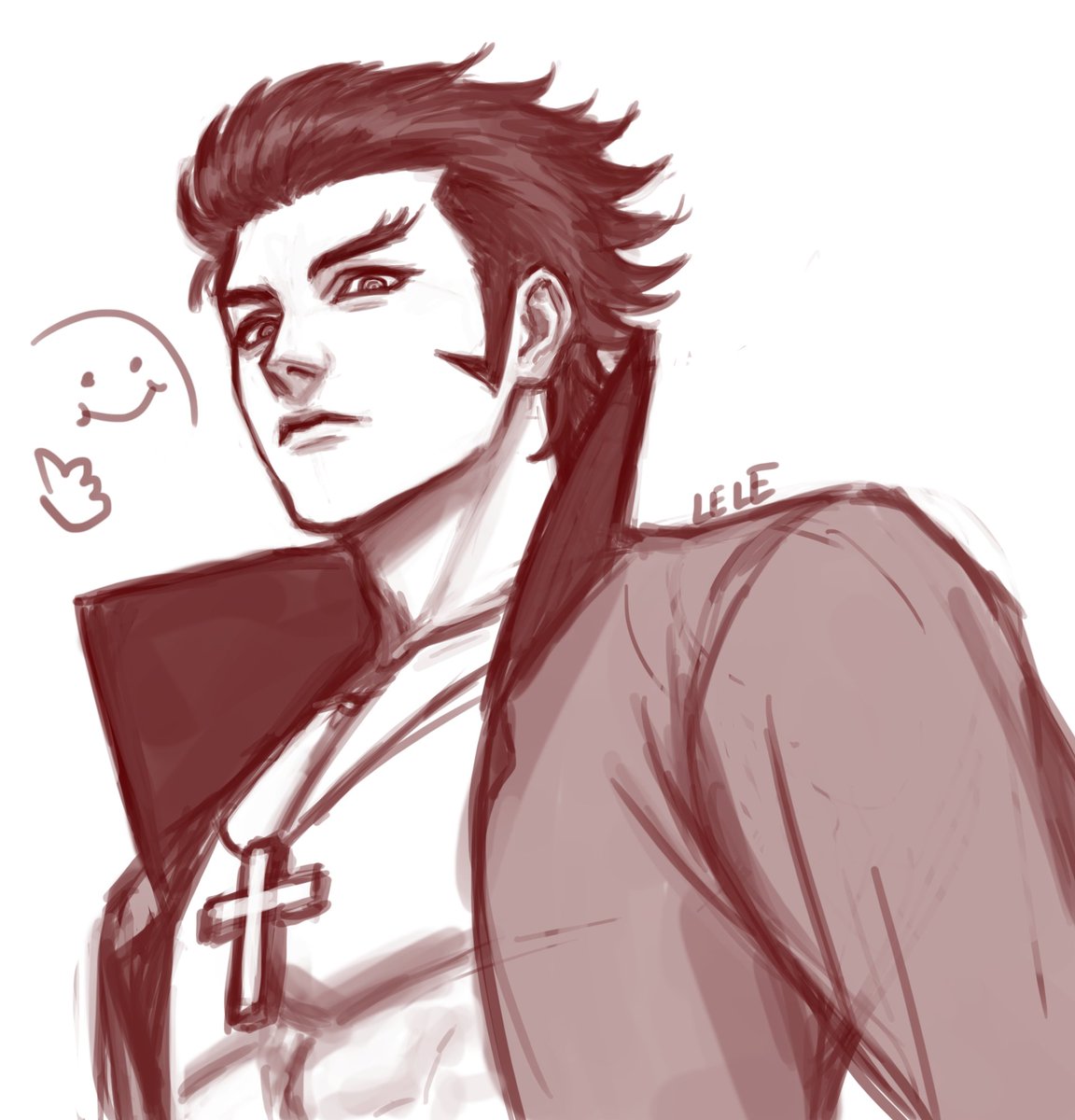 DisIsLeLe's tweet image. hi it's me ya boi
i'm back for the 999999th time
young mihawk sketch for warm up
#ONEPIECE