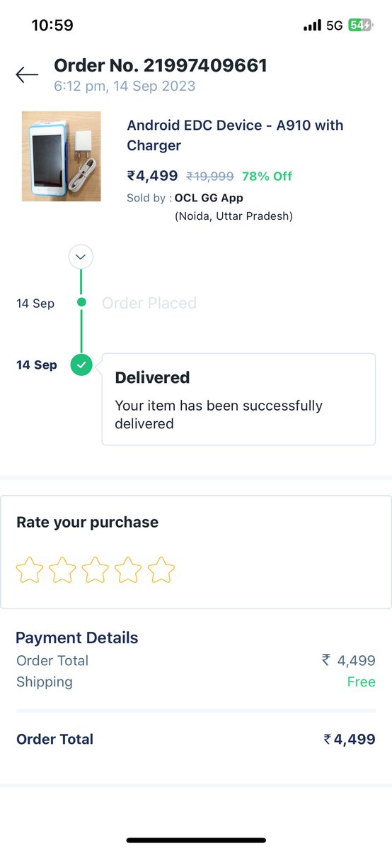 haameeddude's tweet image. Purchased device with one time purchase on Sep 14 24 now I got a problem with device and their end they collected and replace it with new device as of now no update it’s been 20 days now they come with new story I’ve to purchase new one #paytmscam #POS I have call recording