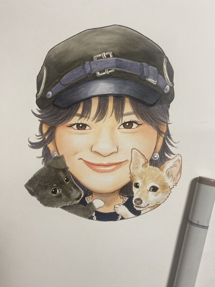 「たまにはこんな感じの絵も描いてるんですよアピールしとくか… 」|志画内まいと@お助けマン2巻発売中のイラスト