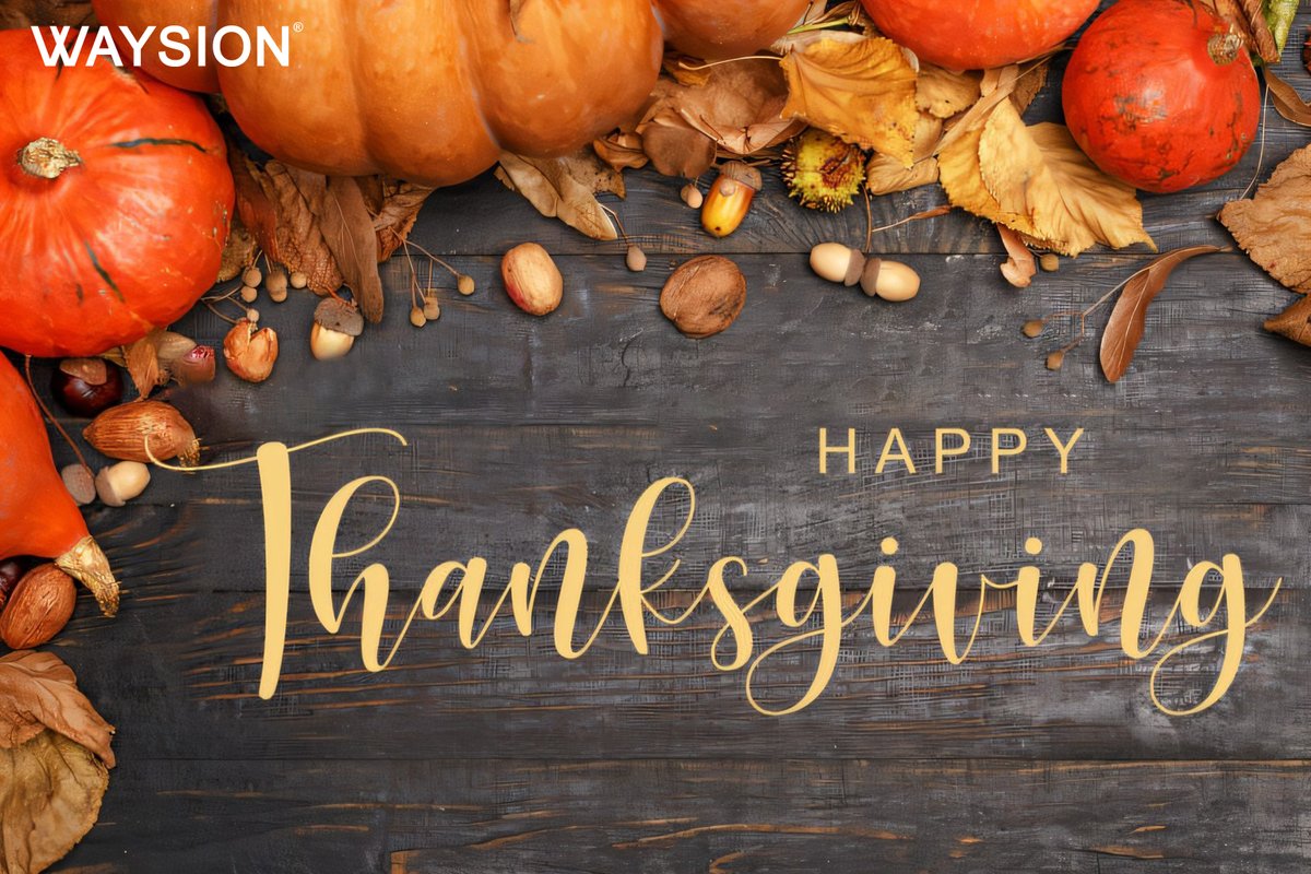waysion_tech's tweet photo. Happy #Thanksgiving from Waysion Technology! 🦃🍂

This season, we want to express our heartfelt gratitude to our clients, partners, and followers. 

Thank you for being an integral part of our journey. Wishing you and your loved ones a wonderful and joyful Thanksgiving! https://t.co/yKdPldeC67