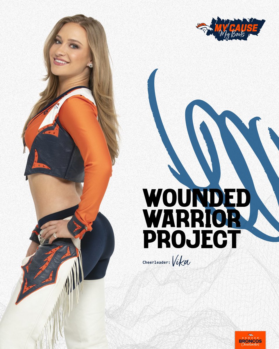 For #MyCauseMyBoots, I’m choosing to honor the <a href="/wwp/">WWP</a> that provides vital support to veterans, offering mental health services, physical wellness programs, career training, and resources for families. 

Learn more at woundedwarriorproject.org 

#DBC2024 #BroncosCountry
