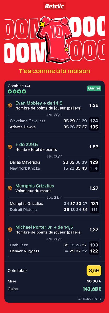 Corentin_Bta's tweet photo. @SknurtBetting ⭐️⭐️⭐️ https://t.co/fCHlY7eYol