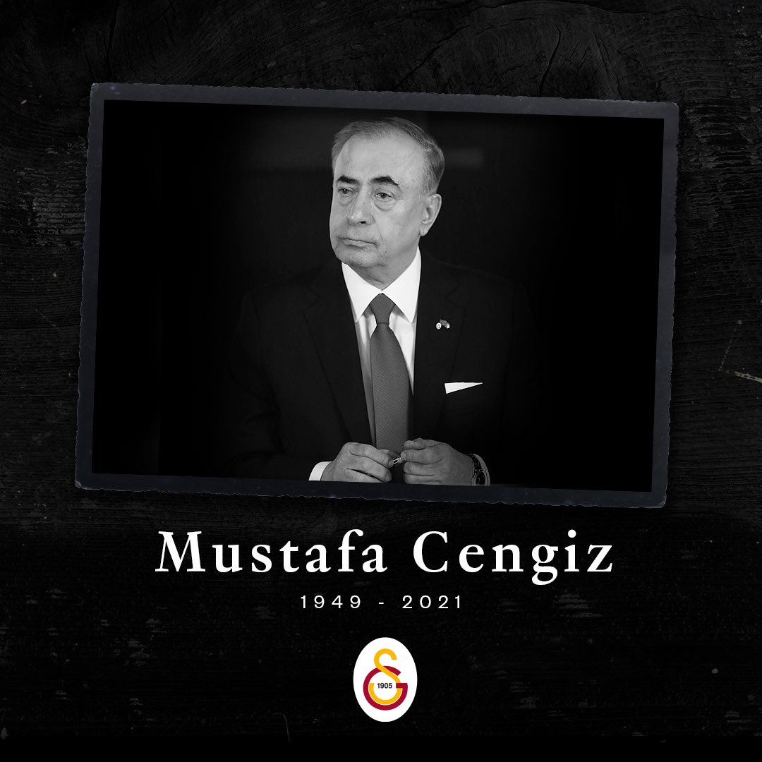 Galatasaray Spor Kulübü 37. Başkanı Mustafa Cengiz'i, vefatının 3. yıl dönümünde sevgi, saygı ve rahmetle anıyoruz.