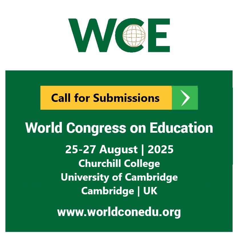Call for Submissions
To submit your proposal, please visit worldconedu.org/paper-submissi…
#research #Conference #education #HigherEducation #AcademicChatter #AcademicTwitter #teacher #TEACHers #STEM #K12 #PhD #speakers #teaching #lecturers #Students #paperpublication #EducationMatters