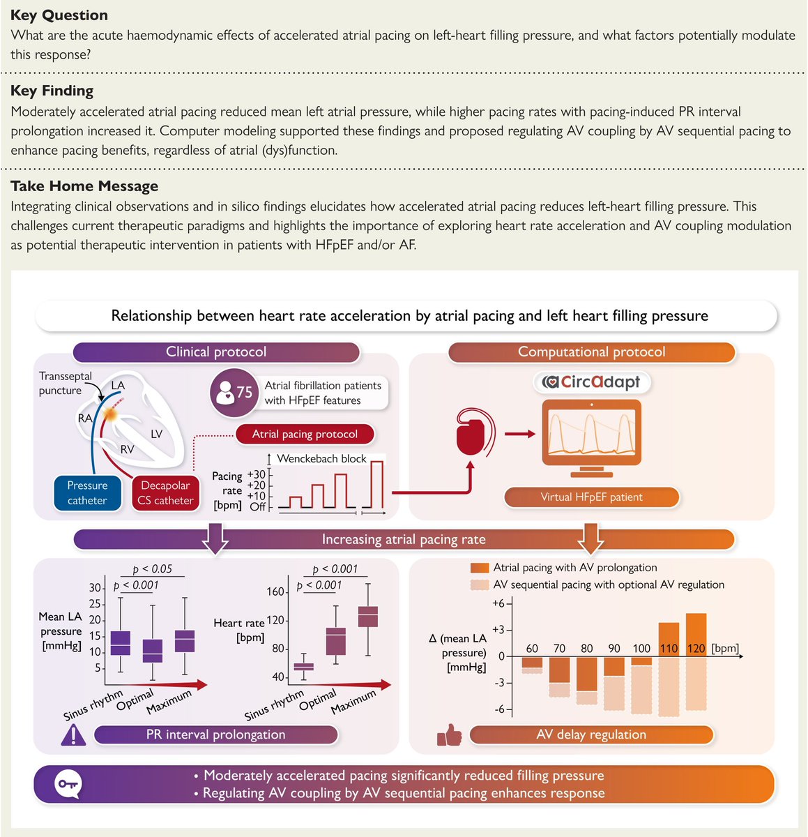 Jackson Howie (@jacksonhowie14) on Twitter photo ⬆️ Atrial Pacing Rate ⬇️ Filling Pressure in HFpEF!
Intriguing work from <a href="/TimVanLoon_/">Tim van Loon</a> <a href="/joost_lumens/">Joost Lumens</a> <a href="/Dominik_Linz/">Dominik Linz</a>
<a href="/Elliott_AD/">Adrian Elliott</a>
<a href="/PrashSanders/">Prash Sanders</a>
<a href="/melissaemm1/">Melissa Middeldorp</a> ⬆️ Atrial Pacing Rate ⬇️ Filling Pressure in HFpEF!
Intriguing work from <a href="/TimVanLoon_/">Tim van Loon</a> <a href="/joost_lumens/">Joost Lumens</a> <a href="/Dominik_Linz/">Dominik Linz</a>
<a href="/Elliott_AD/">Adrian Elliott</a>
<a href="/PrashSanders/">Prash Sanders</a>
<a href="/melissaemm1/">Melissa Middeldorp</a>