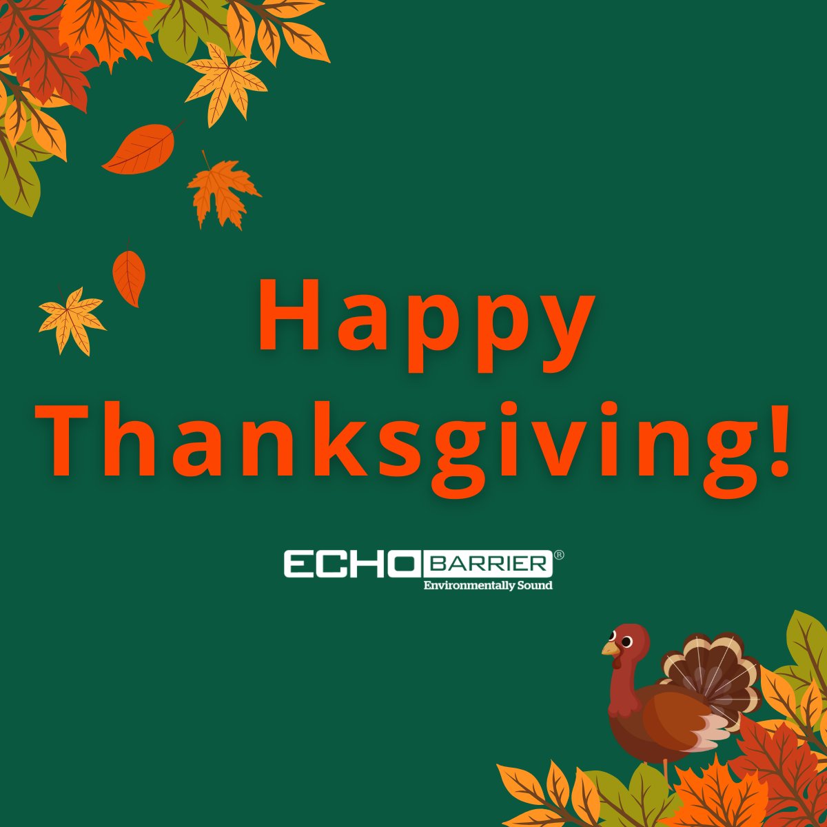 Wishing all our customers a very Happy Thanksgiving🦃

#Thanksgiving #EchoBarrier #NoiseAbatement