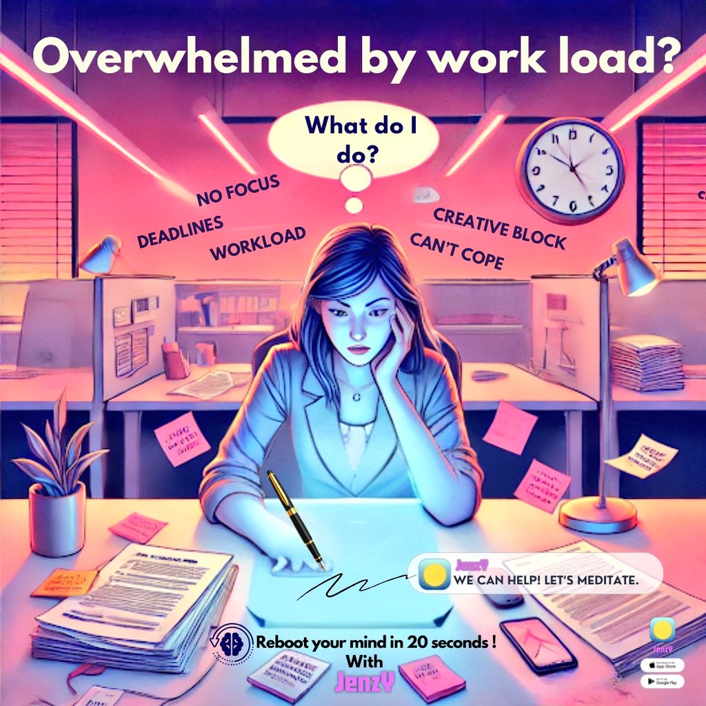 jenzyapp's tweet image. Overwhelmed by deadlines and creative blocks? 🧠✨

Let Jenzy reset your mind in just 20 seconds and help you focus on what really matters 🦋 

Try now here: 
play.google.com/store/apps/det…

#20SecondReboot #WorkloadRelief #JenzyApp #MindReset #FocusMatters #StressFreeZone #Mindfulness