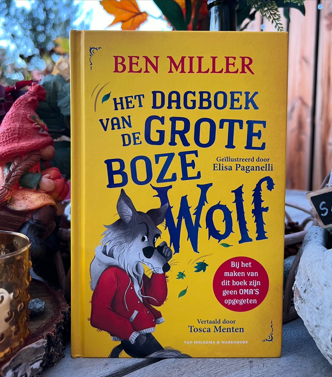 ‘Hilarisch avontuur, rijk aan tekst, vlot geschreven vanuit het oogpunt van de grote boze wolf… leuk voor groep 4-5 en geschikt als samenleesboek!’ aldus onze <a href="/NaomiTekst/">Naomi Smits</a> 📚💪