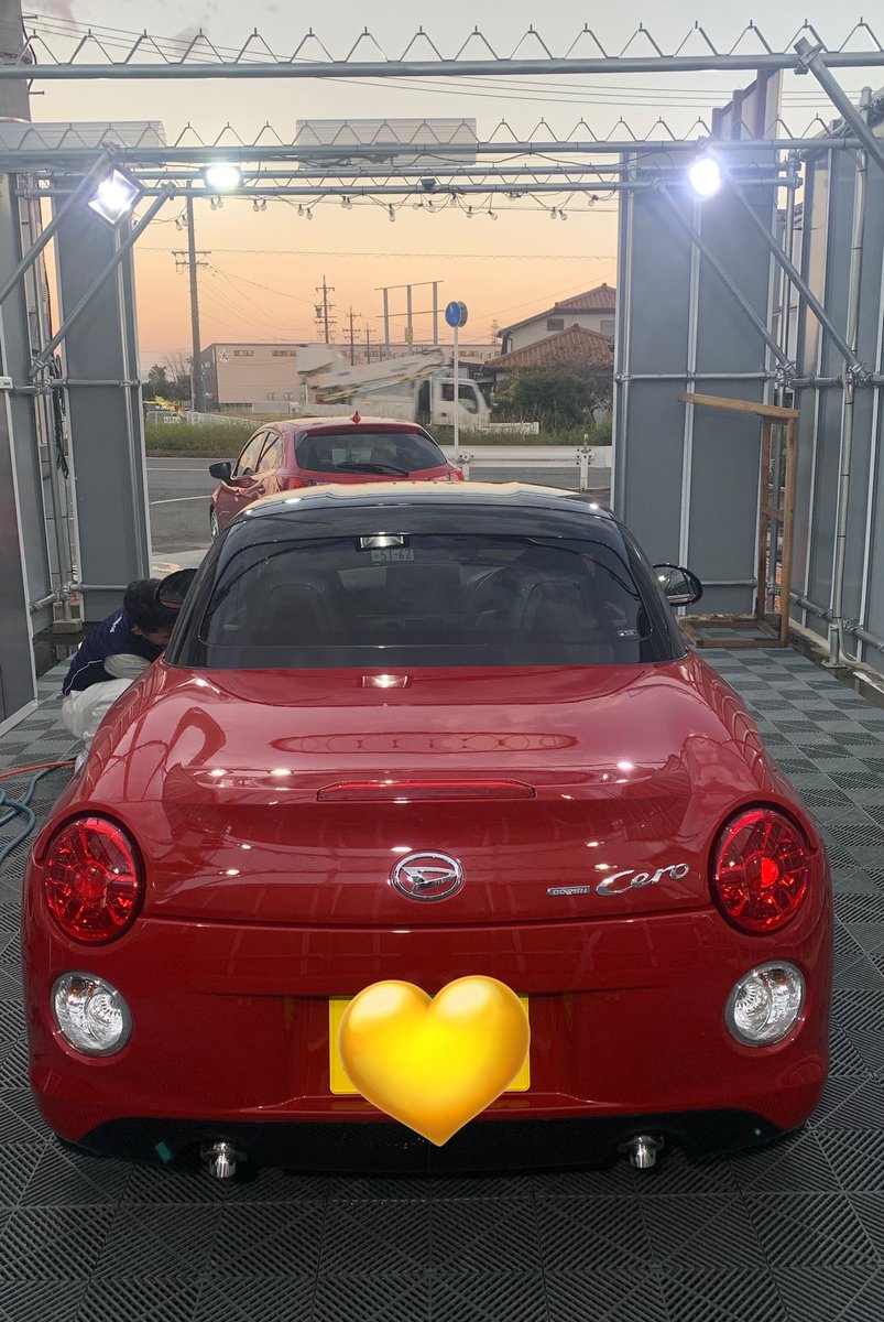 新車みたいにピカピカにしてくれた！綺麗になったぶん洗車キズ目立つよーって🥺🥺🥺🥺