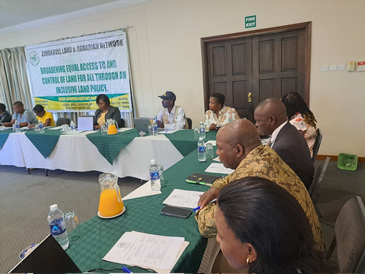 Today we are hosting our Annual Policy Dialogue to discuss various issues &amp; challenges obtaining in the land and agrarian sector and map strategies for resolution.In attendance are farmers drawn from various districts,ZiLAN membership and various government institutions