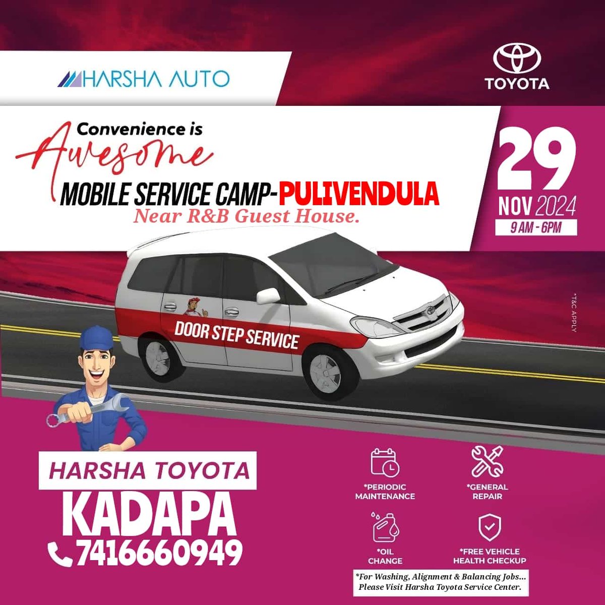 Harsha_Auto's tweet photo. Door Step Service https://t.co/VaDSL3sIGc