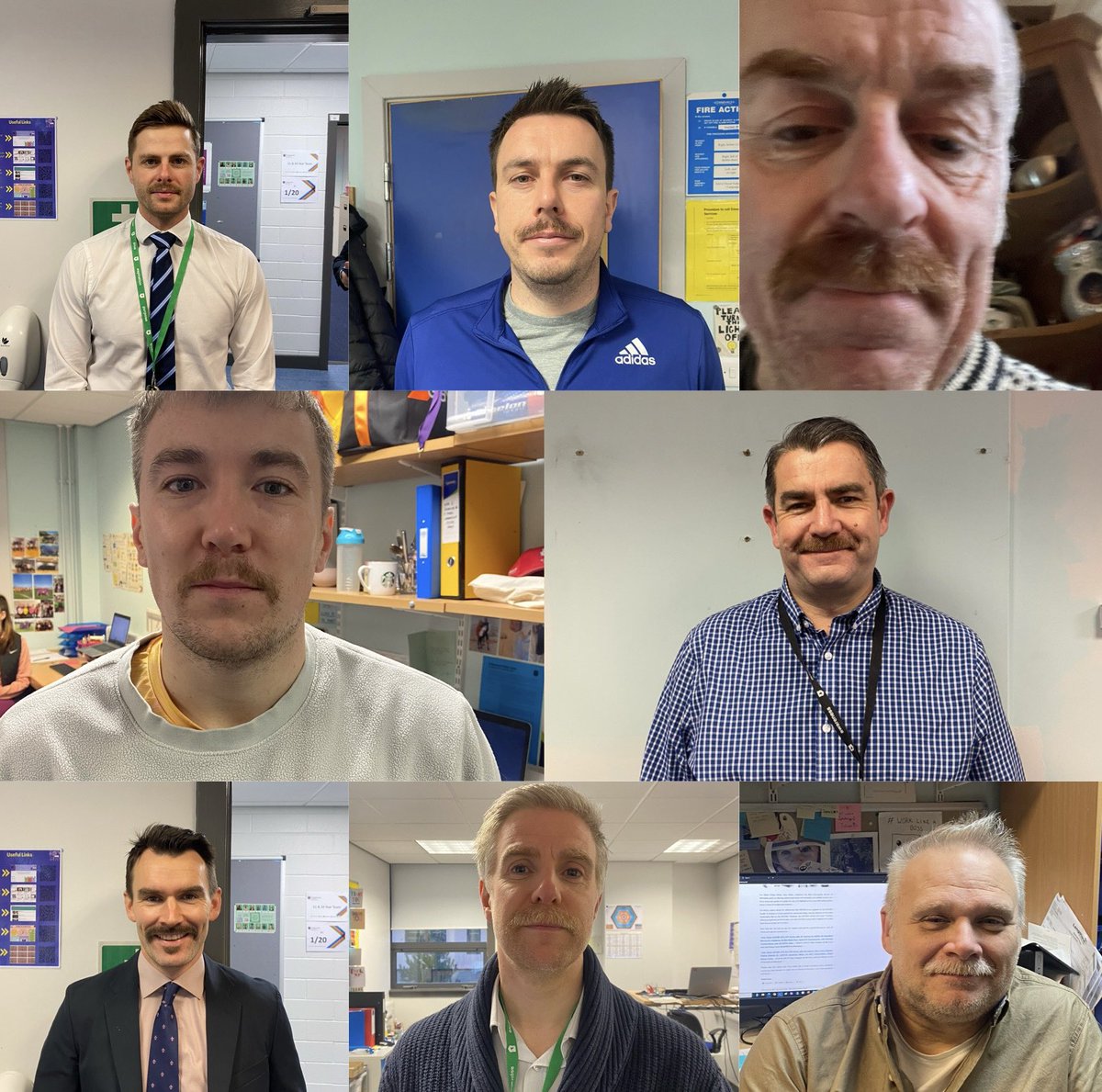 CraigmountPE's tweet photo. Movember challenges - Mr Hutchinson has started us off with a pink tash! 🩷

Come along tomorrow to the concourse at break to see if we have raised enough for Mr Clark to get his head shaved. To donate scan the QR code or click the link below🥸👨‍🦲

https://t.co/vBc2OgspoU https://t.co/N6BbOxmhPW