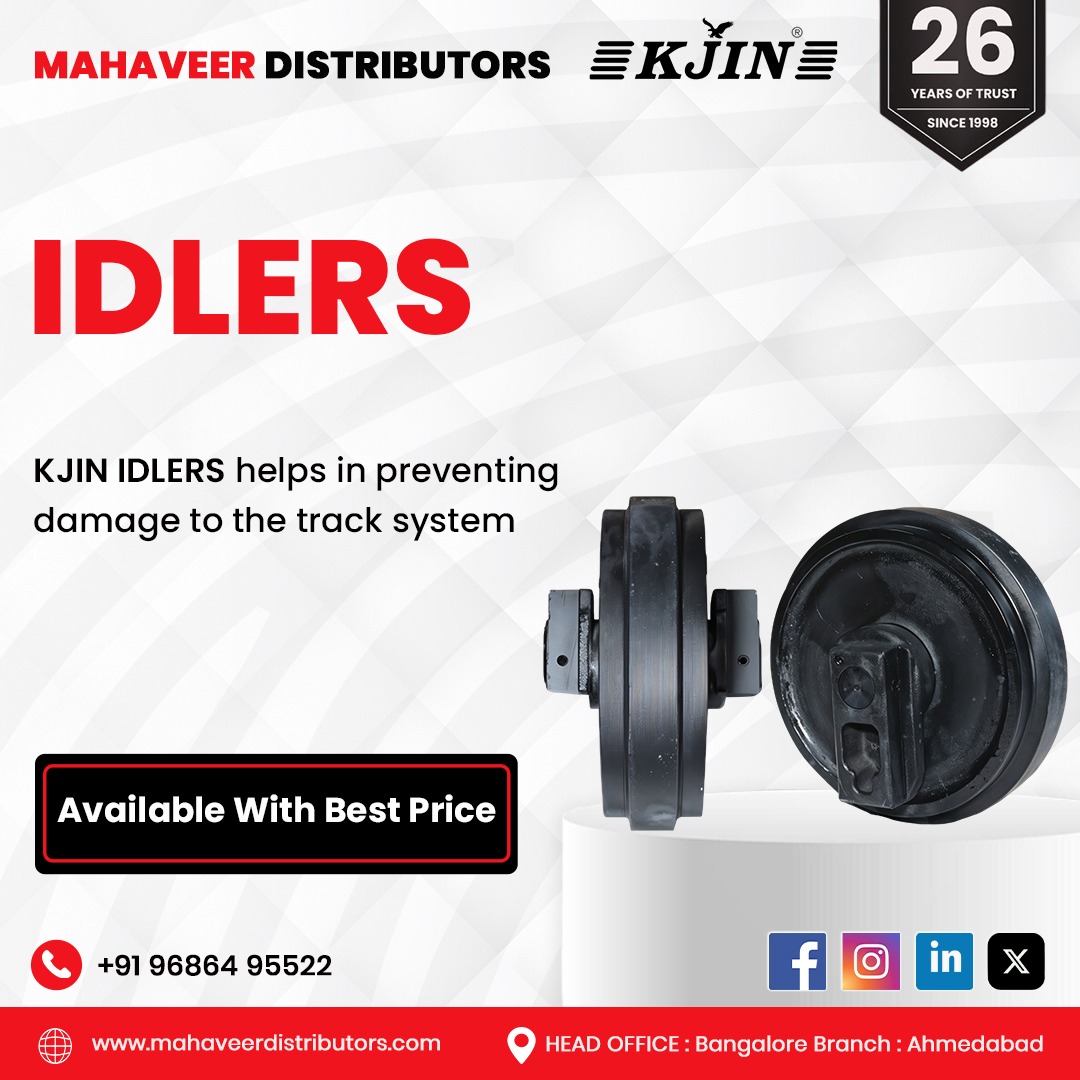 mahaveeritr's tweet image. Ensure smooth track performance with KJIN Idlers! Prevent damage, boost durability, and get them at the best price! 🚜💪

#MahaveerDistributors #KJIN #KJINIdlers #TrackSystem #HeavyMachinery #DurableParts #ConstructionEquipment #BestPrice #EfficientPerformance