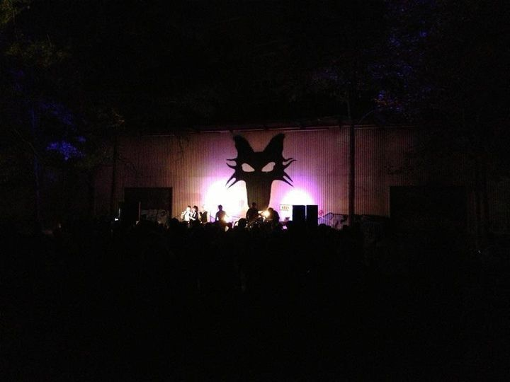 11 years ago today, we set up shop  in front of the dilapidated bay doors behind what was to become a bustling ponce city market. What you’re seeing is a 32 ft mural of the hound mask painted by the talented Matt Vetter. These panels would soon be torn down to house the open air