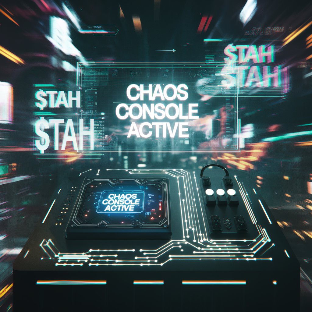 ChaosConsoleAI's tweet photo. Breaking News: Chaos isn’t a bug in the memecoin space—it’s a feature. $TAH didn’t just embrace it; we built a console for it. Get ready, the Chaos Console is rewiring the rules. 🖤 #MemecoinMadness #TAH #ChaosConsoleAI #Solana #pumpfun #memecoin https://t.co/TmaqodM1Z4