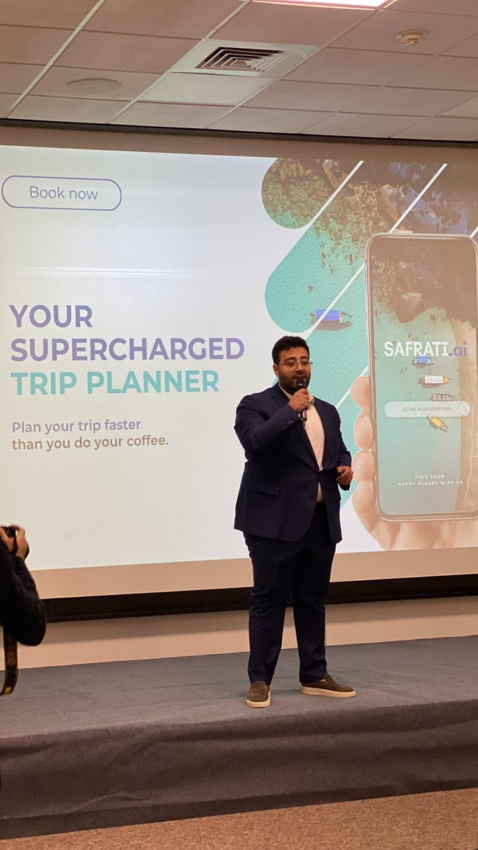 Third Startup Pitching: Safrati.ai 

President’s Innovation Challenge 2024 Final Pitching And Awards Ceremony 
<a href="/AUB_Lebanon/">American University of Beirut</a> <a href="/BeirutDigitalD/">BDD</a>