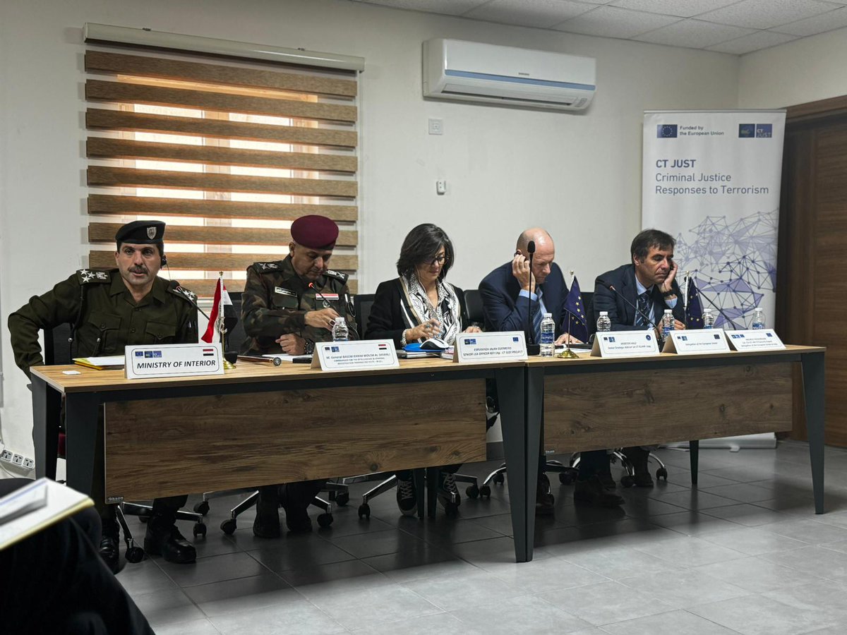 EuamIraq's tweet photo. @EUAMIraq, @EUinIraq, @IraqNato together with experts from the EU carried out the 4thworkshops on forensic technics to improve technical and investigative skills of Iraqi police officers of the Ministry of Interior working in the area of Counter-Terrorism. #CTJUST https://t.co/TEVe3mLMfD