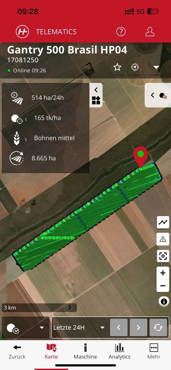 Congrats to our test team for their great achievement of above 500 ha/24h planting beans  + fertilizer with the 24m Gantry in Bahia this past October. Thanks!