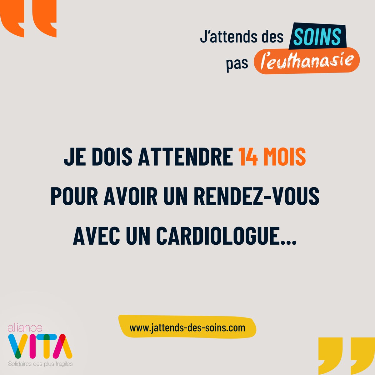 allianceVITA's tweet photo. Vous rencontrez des difficultés pour consulter des médecins ?
Vous pensez que la santé est la priorité et pas une loi sur l'#euthanasie ?
▶️ Signez notre appel :
https://t.co/maFb9Lxsrx
#jattendsdessoins #santé #soinspalliatifs https://t.co/QosXeBEOvJ