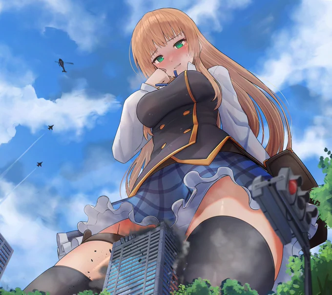 #いいニーハイの日 グラブルのあんさん・・・Skebでリクエストを頂いたときのイラストです! 