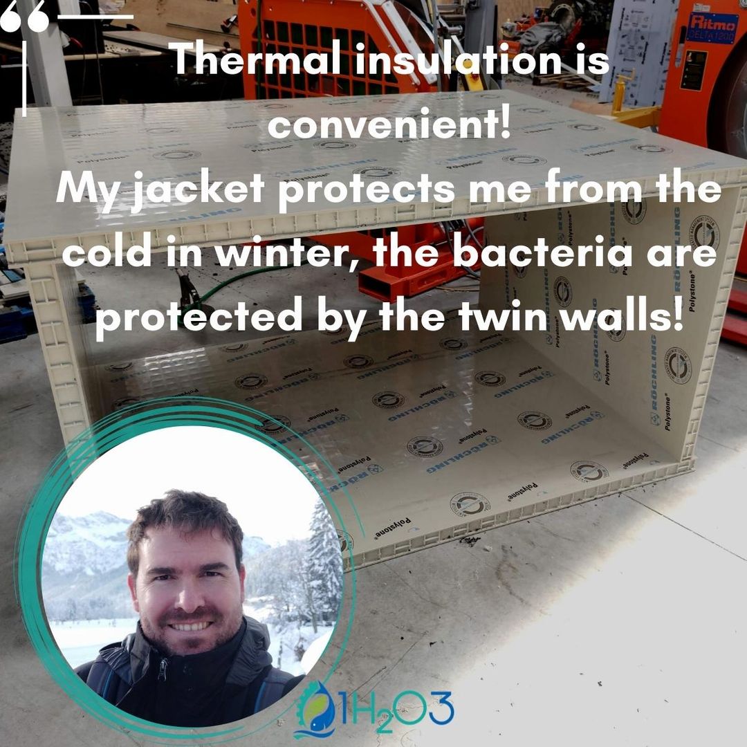 "Thermal insulation is convenient!
My jacket protects me from the cold in winter, the bacteria are protected by the twin walls!"