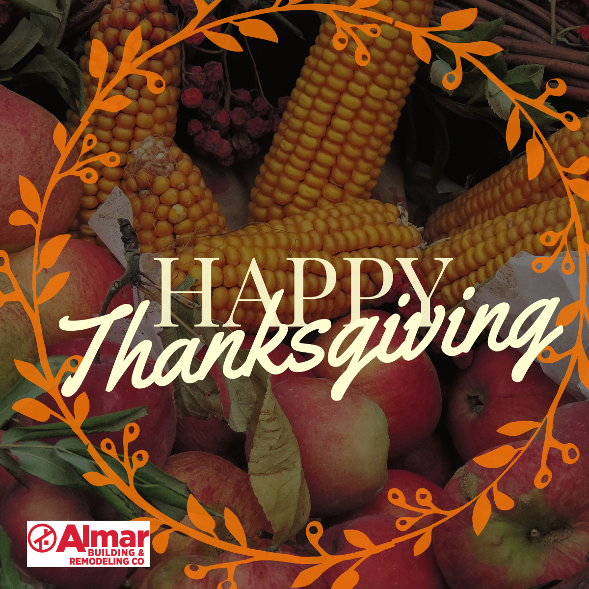 AlmarBuilding's tweet photo. Happy Thanksgiving from the Almar family to yours! Our office will be closed today and tomorrow. We will resume normal business hours on Monday 12.2.24. Enjoy the holiday! 🦃🍁 

#Thanksgiving #AlmarBuilding https://t.co/Kcdt20cwvd