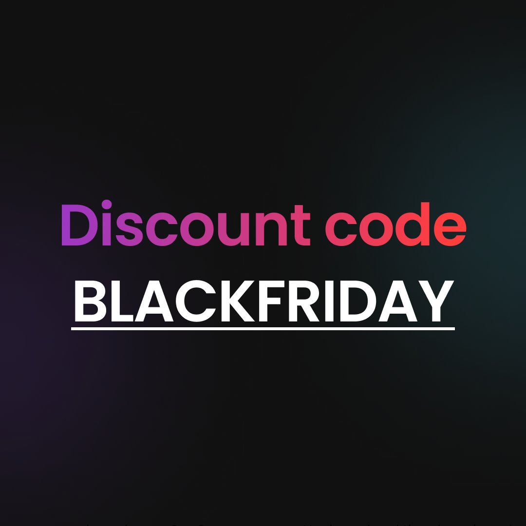Brandt_Concept's tweet photo. As followers I want to give you the discount code for Black Friday on my digital product https://t.co/JKO0tfATZP 🤭

25% off today and tomorrow on the product and you will have it for life. In the future I'll add more to the product, like website templates, SoMe templates, etc. https://t.co/Si5dLYbseR