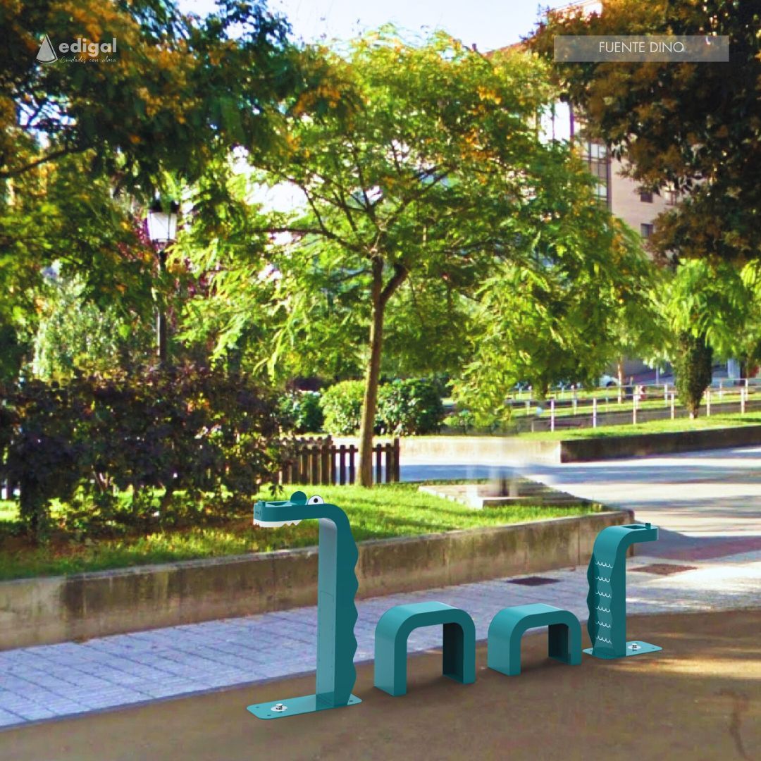 🦕 Nueva: Fuente Dino
Un toque divertido para los espacios públicos. La Fuente Dino es perfecta para que los más pequeños disfruten del agua en un diseño inspirado en la naturaleza. Funcional y amigable, es una adición única que alegrará parques y áreas de juego.