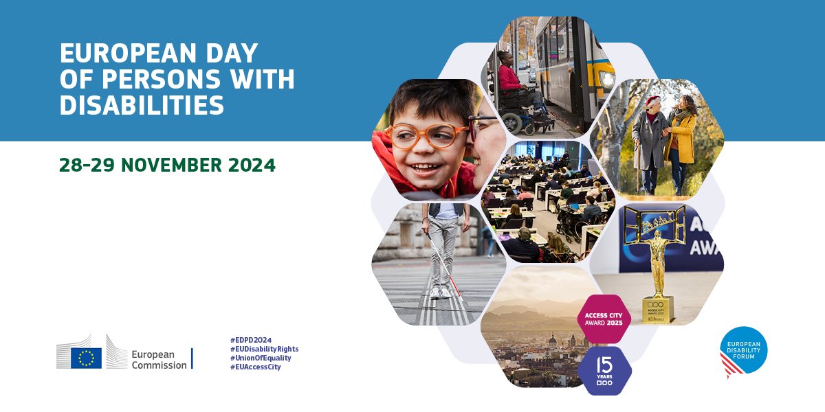EDbN_org's tweet photo. We are delighted to join the European Day of Persons with Disabilities Conference today. Over the next two days, we eagerly anticipate engaging in discussions on #EUDisabilityRights. #EDPD2024 https://t.co/DQKfCDGXR7