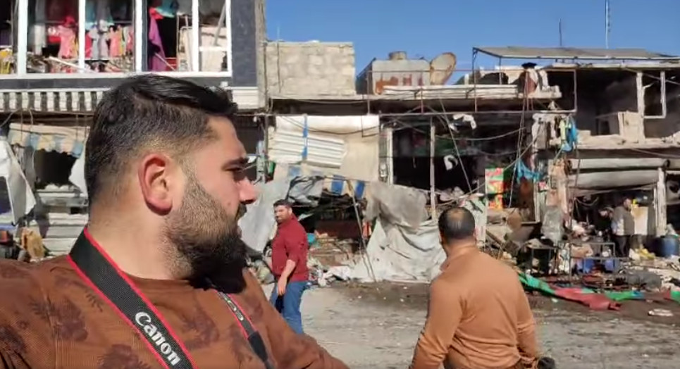 QalaatAlMudiq's tweet photo. #Syria: 4 civilians were killed in RuAF/SyAF airstrikes on town of Darat Izza today (W. #Aleppo).
21 more wounded.
A market area was hit. https://t.co/rFIP8xnlEa