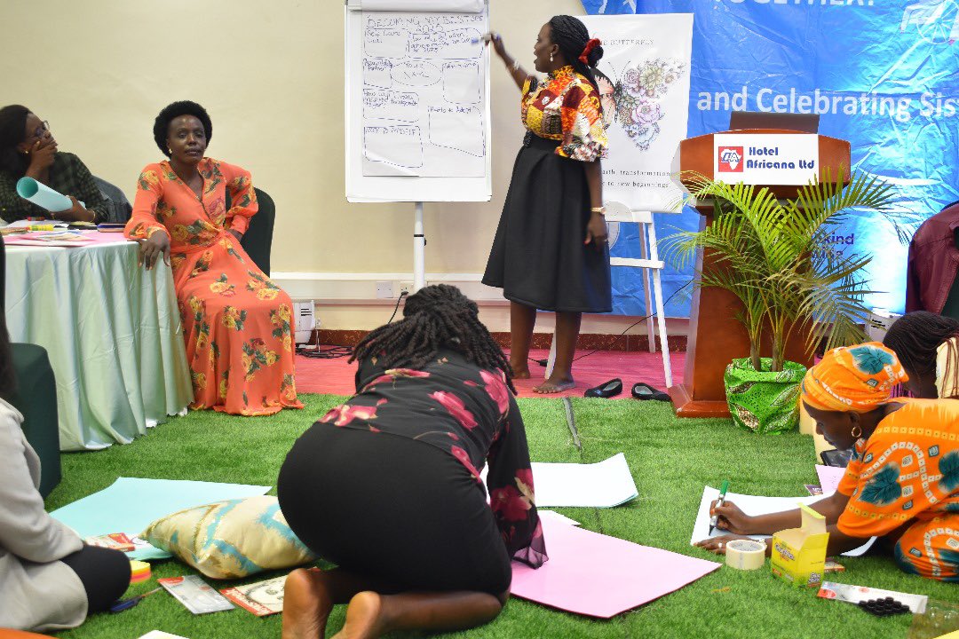 FOWODE_UGANDA's tweet photo. Ladies are deep in reflection, creating individual wellness vision boards to guide their self-care journeys.
#SisterhoodForum #HerWellnessFirst https://t.co/9kl7BewCO0