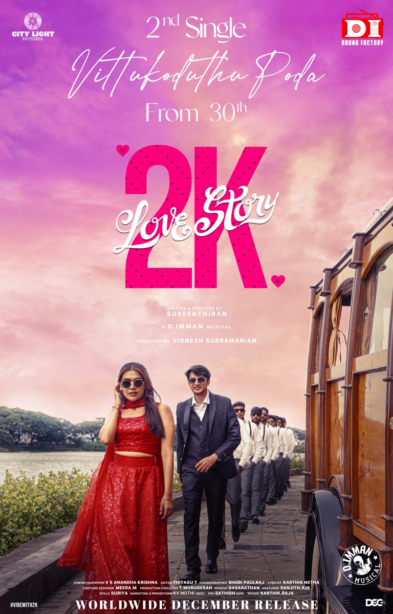 D.IMMAN (@immancomposer) on Twitter photo 2K Kids got a Kadhal thathuvaa paadaal, ❤️🔥🤩Get ready to add #VittuKoduthuPodaPaiya into your chartbuster playlist 🎶🎧 from #2KLoveStory 💥🥁
A #DImmanMusical
Praise God!
<a href="/Dir_Susi/">vennila production</a> <a href="/immancomposer/">D.IMMAN</a> <a href="/iamjagaveer/">Jagaveer</a> <a href="/MeenakshiGovin2/">Meenakshi Govindharajan</a> <a href="/CityLightPics/">City Light Pictures</a> <a href="/Vignesh17935/">Vignesh subramanian</a> <a href="/Bala_actor/">Bala saravanan actor</a> 2K Kids got a Kadhal thathuvaa paadaal, ❤️🔥🤩Get ready to add #VittuKoduthuPodaPaiya into your chartbuster playlist 🎶🎧 from #2KLoveStory 💥🥁
A #DImmanMusical
Praise God!
<a href="/Dir_Susi/">vennila production</a> <a href="/immancomposer/">D.IMMAN</a> <a href="/iamjagaveer/">Jagaveer</a> <a href="/MeenakshiGovin2/">Meenakshi Govindharajan</a> <a href="/CityLightPics/">City Light Pictures</a> <a href="/Vignesh17935/">Vignesh subramanian</a> <a href="/Bala_actor/">Bala saravanan actor</a>