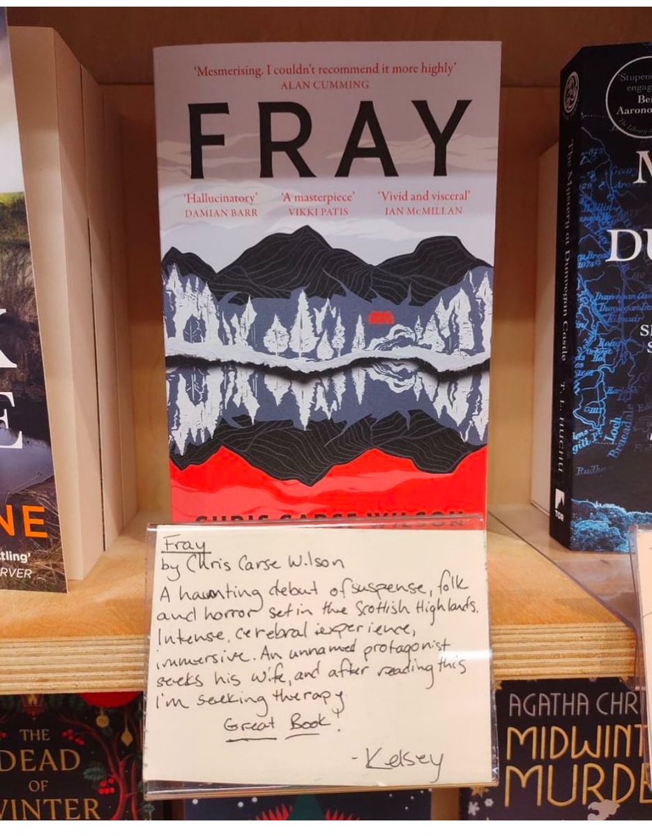 standrewsbkfest (@standrewsbkfest) on Twitter photo A great review of Fray by The Highland Book Shop in Fort William. You can join <a href="/chriscarsewilso/">Chris Carse Wilson</a> in London this Friday to hear him talk about mental health, the power of exercise and writing this superb novel. Tx: standrewsbookfestival.org A great review of Fray by The Highland Book Shop in Fort William. You can join <a href="/chriscarsewilso/">Chris Carse Wilson</a> in London this Friday to hear him talk about mental health, the power of exercise and writing this superb novel. Tx: standrewsbookfestival.org