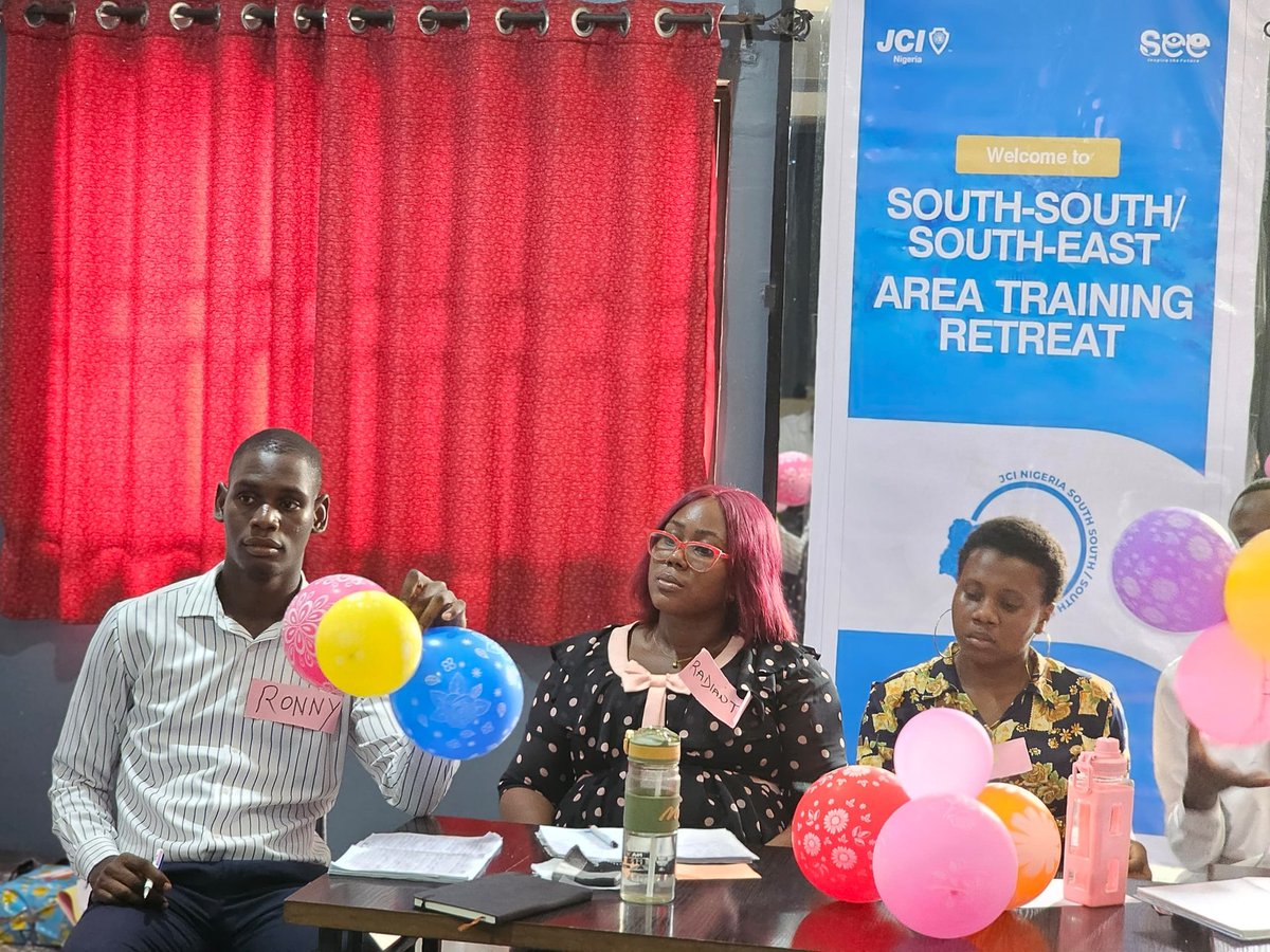 jcin_ssse's tweet photo. CRT 5.0 is Underway!

The 5th edition of the JCI Nigeria South-South/South-East Collegiate Revitalization Training has begun on a high-note.

#SEE 
#InspireTheFuture 
#JCINigeria 
#JCINSSSE https://t.co/7cTzC8OwBc