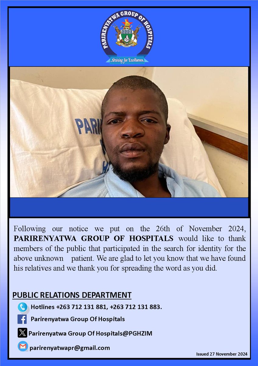 Parirenyatwa Group of Hospitals (@pghzim) on Twitter photo #paricares #paricares