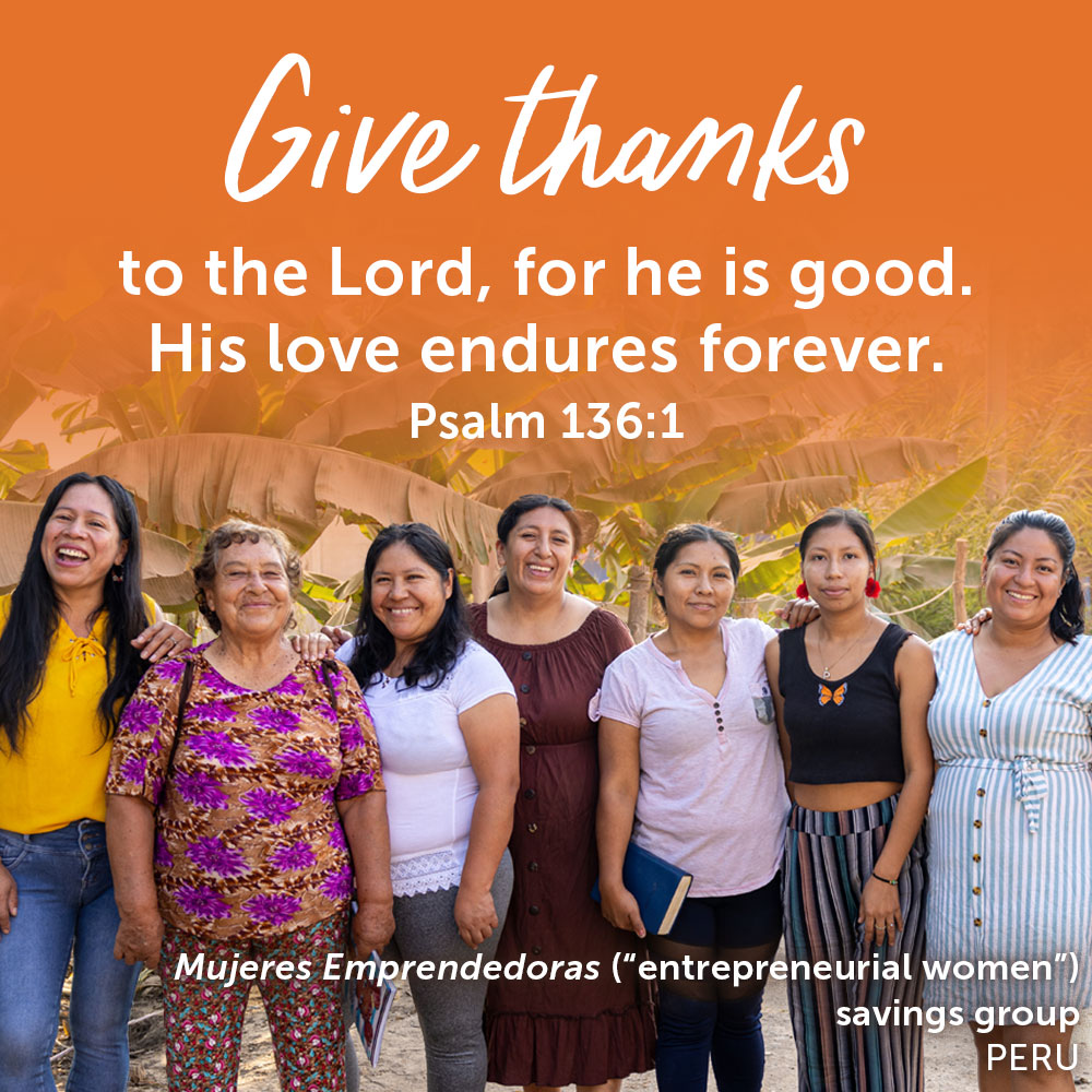 This Thanksgiving day in the U.S. we thank God for His faithfulness &amp; goodness toward HOPE this last year, a faithful donor community, local church partners, global staff, &amp; incredible families we serve. Join us in gratitude! Comment below 2 things you are most thankful for.