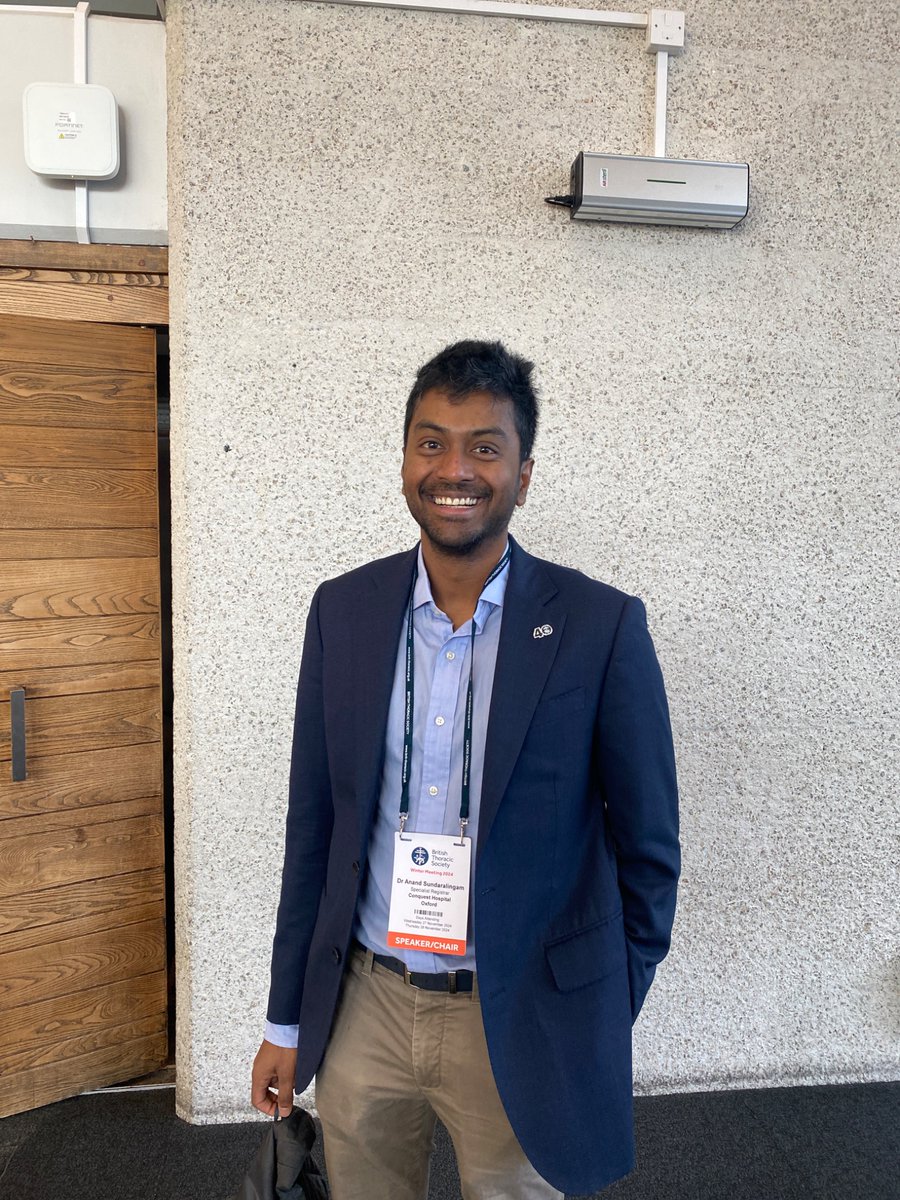 We’ve caught up from the man behind the prospect trial for a quote: 

<a href="/ASundaralingam/">Anand</a> “it’s been fantastic to see pleural disease given such a warm welcome and impressive platform with 3 trials including an RCT being presented on the Churchill stage!”

#UKPleural #UKPS #Pleural
