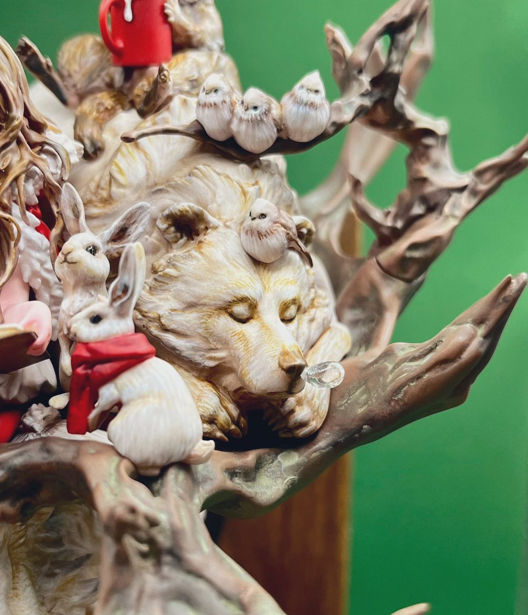 lichico's tweet image. やっと写真撮れた
一目惚れして購入してめちゃくちゃ楽しく作れました
素敵な原型ありがとうございます！
クリスマスに間に合って良かった🎄
原型　Enter Ryu様　@BadZrlwt 
#ガレージキット