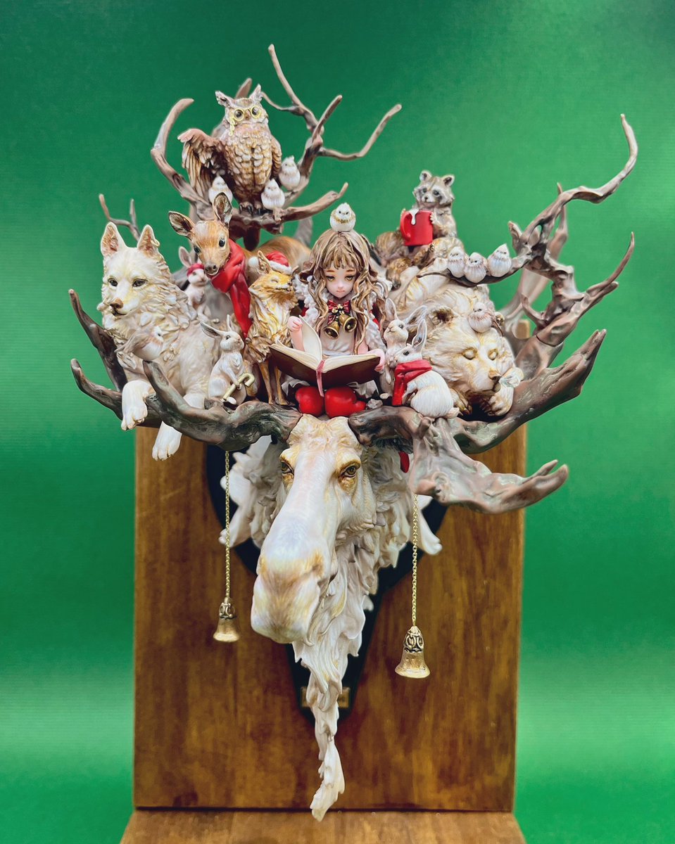 lichico's tweet image. やっと写真撮れた
一目惚れして購入してめちゃくちゃ楽しく作れました
素敵な原型ありがとうございます！
クリスマスに間に合って良かった🎄
原型　Enter Ryu様　@BadZrlwt 
#ガレージキット