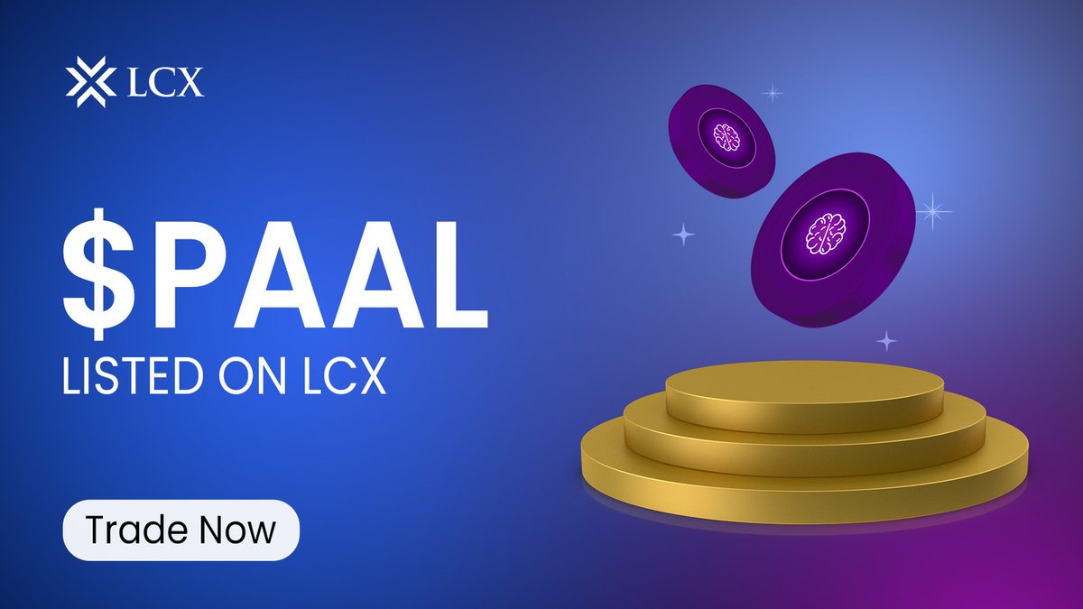 LCX (@lcx) on Twitter photo PAAL is listed on LCX! ๐
Discover the power of $PAAL, the native token driving the revolutionary <a href="/PaalMind/">PAAL AI ๐ง ๐ค</a> ecosystem. Transforming AI and blockchain, one token at a time.
Sign up and Trade:
๐ $PAAL / $EUR: bit.ly/TRADEPAAL
๐ Learn more: bit.ly/PAALONLCX
๐งต PAAL is listed on LCX! ๐
Discover the power of $PAAL, the native token driving the revolutionary <a href="/PaalMind/">PAAL AI ๐ง ๐ค</a> ecosystem. Transforming AI and blockchain, one token at a time.
Sign up and Trade:
๐ $PAAL / $EUR: bit.ly/TRADEPAAL
๐ Learn more: bit.ly/PAALONLCX
๐งต
