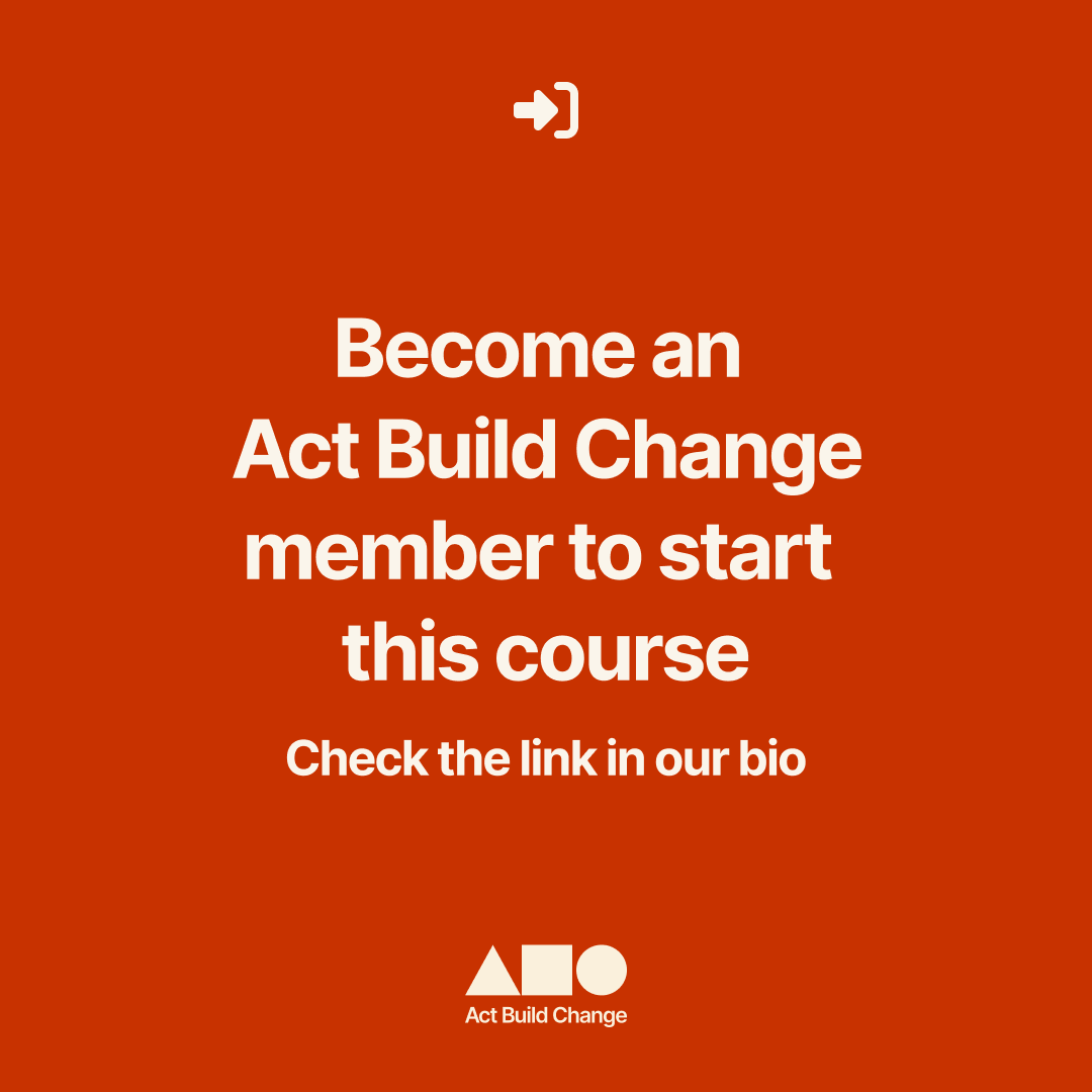 Act Build Change tweet media