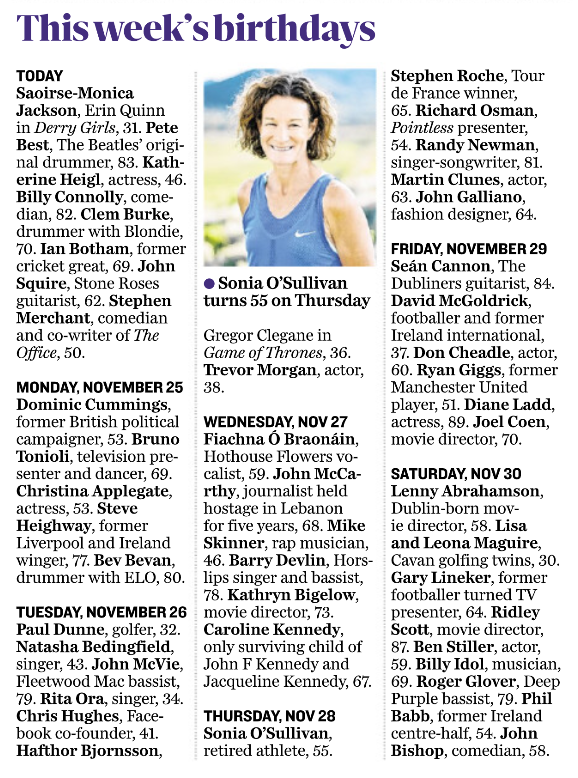 ismisebernard's tweet photo. @soniaagrith @Independent_ie Lá Breithe Sonia! @soniaagrith  🎂 You got your mugshot in this year at least! @Independent_ie sure look maybe next year update the aul bio , chat then ... https://t.co/cfudAUePnn