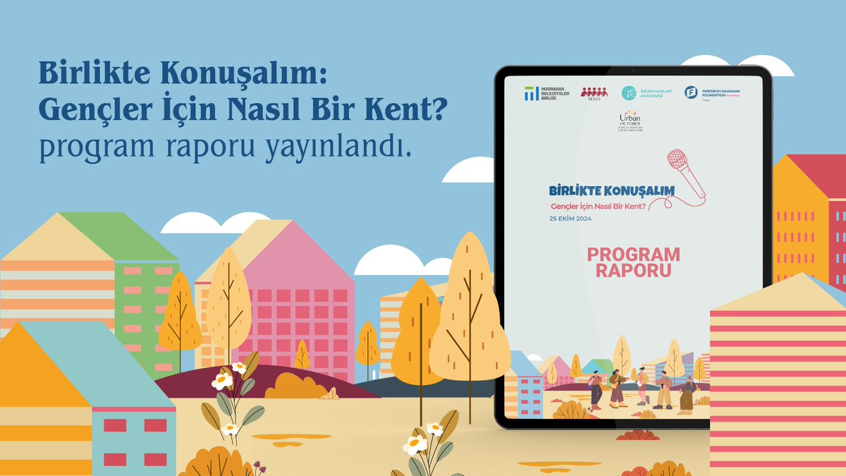 Gençlerin nasıl bir kent istediğine odaklanan "Birlikte Konuşalım: Gençler İçin Nasıl Bir Kent?" program raporu yayında!

MBB, FNF Türkiye, İHA ve TESEV iş birliğiyle düzenlenen "Birlikte Konuşalım: Gençler İçin Nasıl Bir Kent?" etkinliği, gençlerin kentsel yaşamdaki sorunlarını