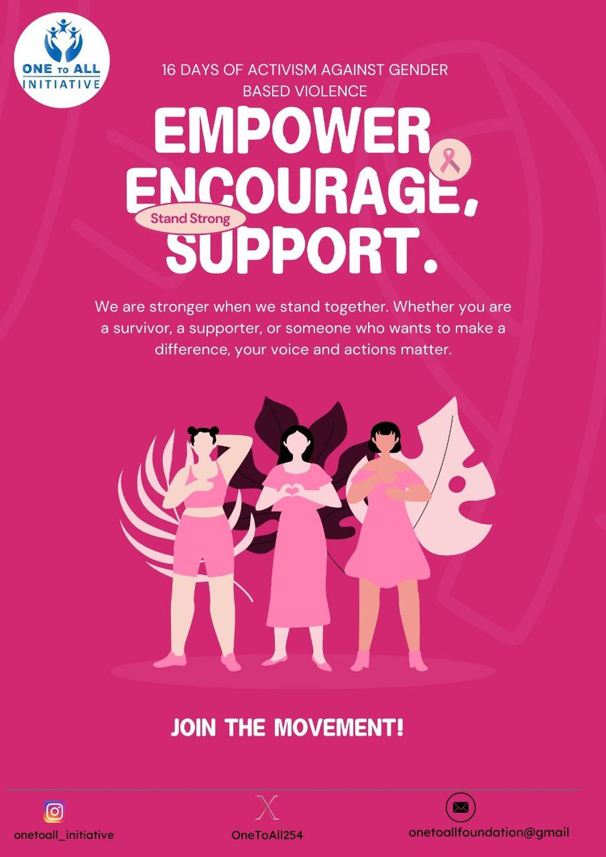 Together, we can create safe spaces for everyone. Join One to All in the fight against GBV. #OneToAllInitiative #EndGBV #SpeakOut