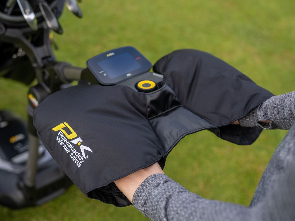 There's nothing worse than cold hands on the golf course...

PowaKaddy's Winter Mitts are designed to work seamlessly with your PowaKaddy trolley to keep hands toasty on the golf course ❄